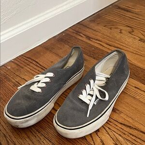 Classic Gray Suede Vans